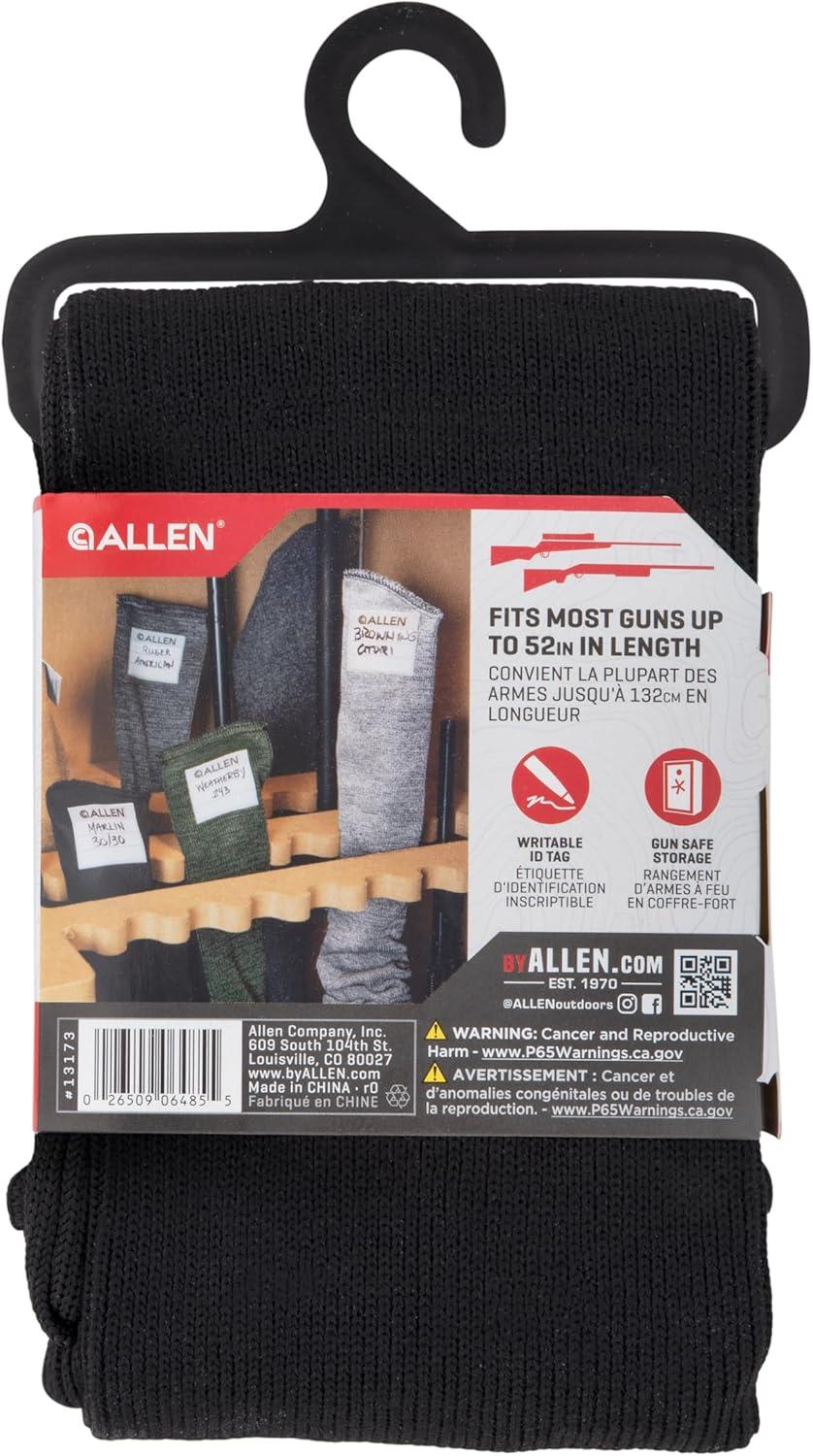 image:imageAllen Company 52 Gun Sock with Writeable ID Label 52 Rifles with Scopes amp ShotgunsBlack