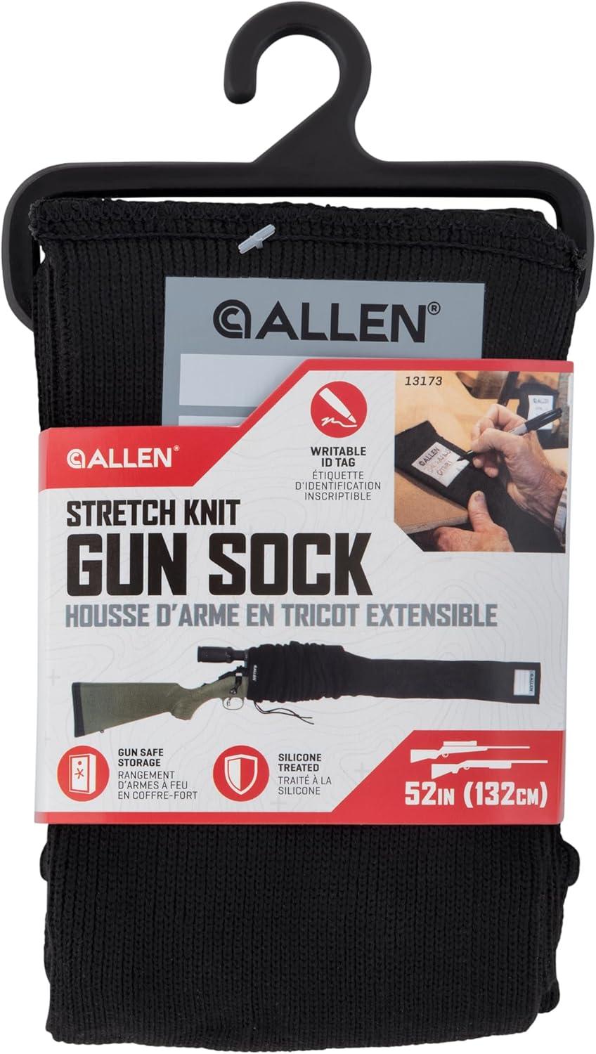image:imageAllen Company 52 Gun Sock with Writeable ID Label 52 Rifles with Scopes amp ShotgunsBlack