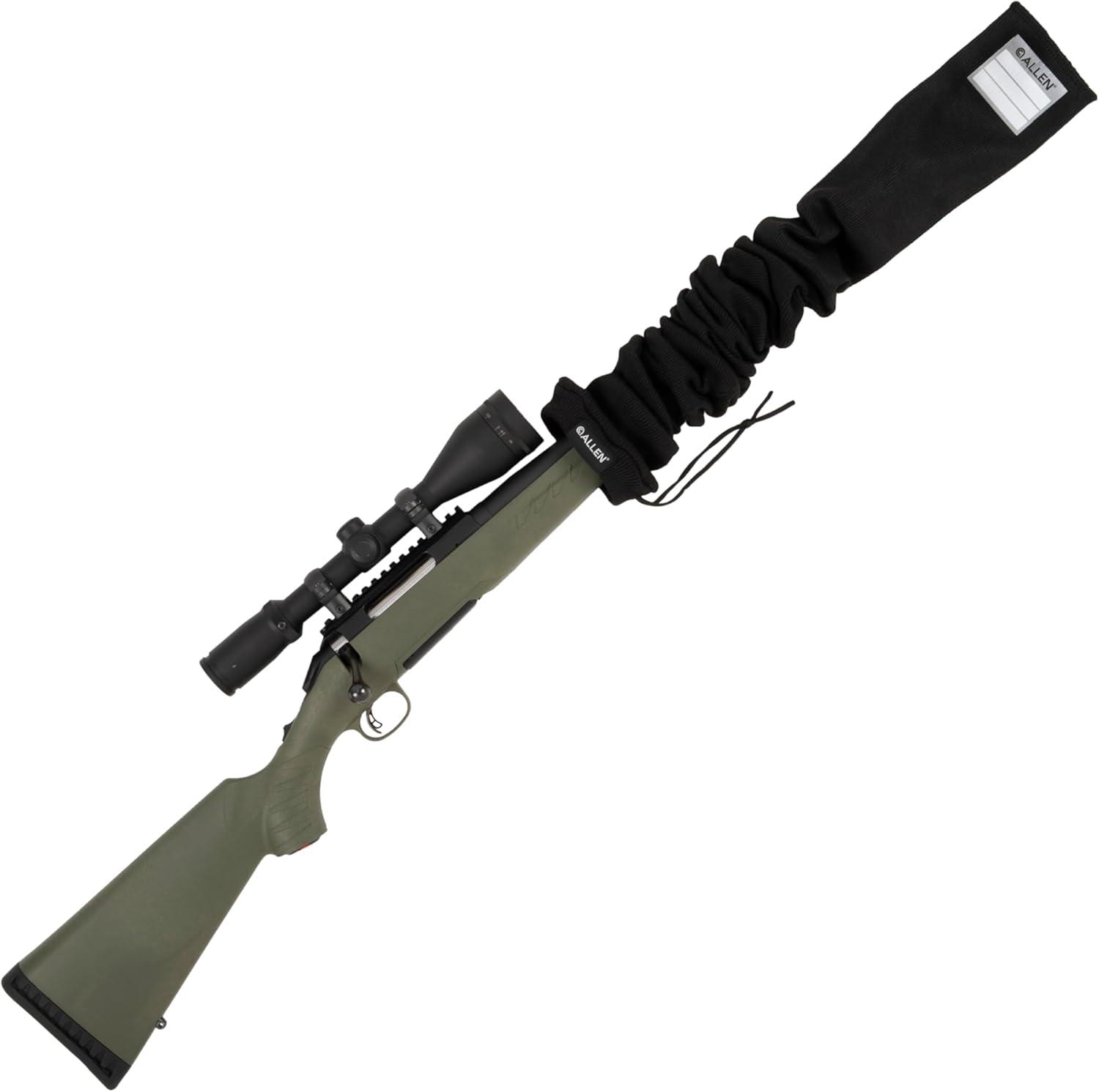 image:imageAllen Company 52 Gun Sock with Writeable ID Label 52 Rifles with Scopes amp ShotgunsBlack