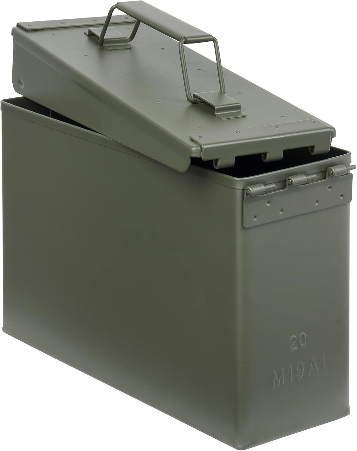 image:imageAllen Company Classic Steel Ammo Box Lockable amp Waterproof Lid 2 Sizes 30 50 Caliber Army Green30 Caliber Pack of 1