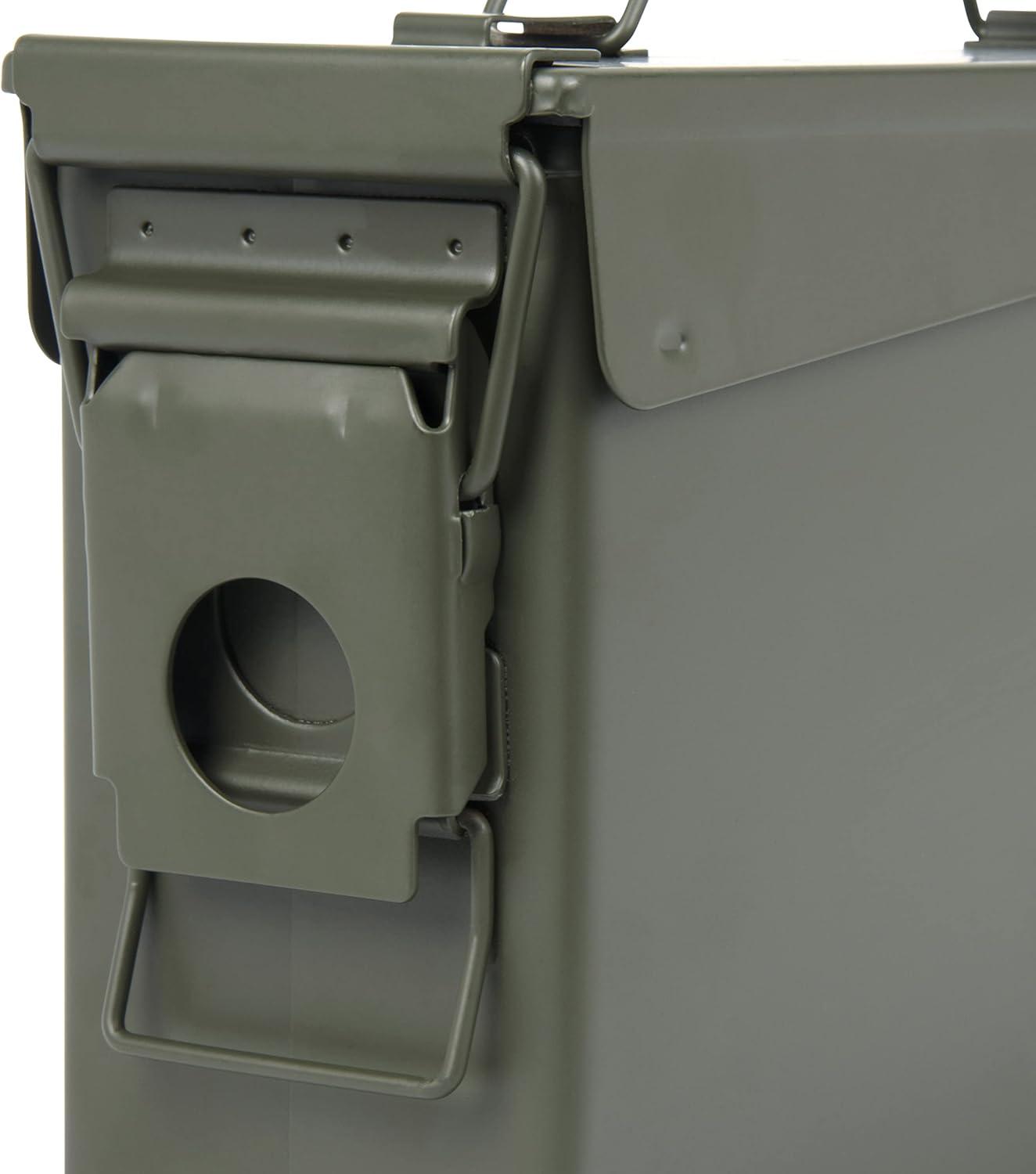 image:imageAllen Company Classic Steel Ammo Box Lockable amp Waterproof Lid 2 Sizes 30 50 Caliber Army Green30 Caliber Pack of 1
