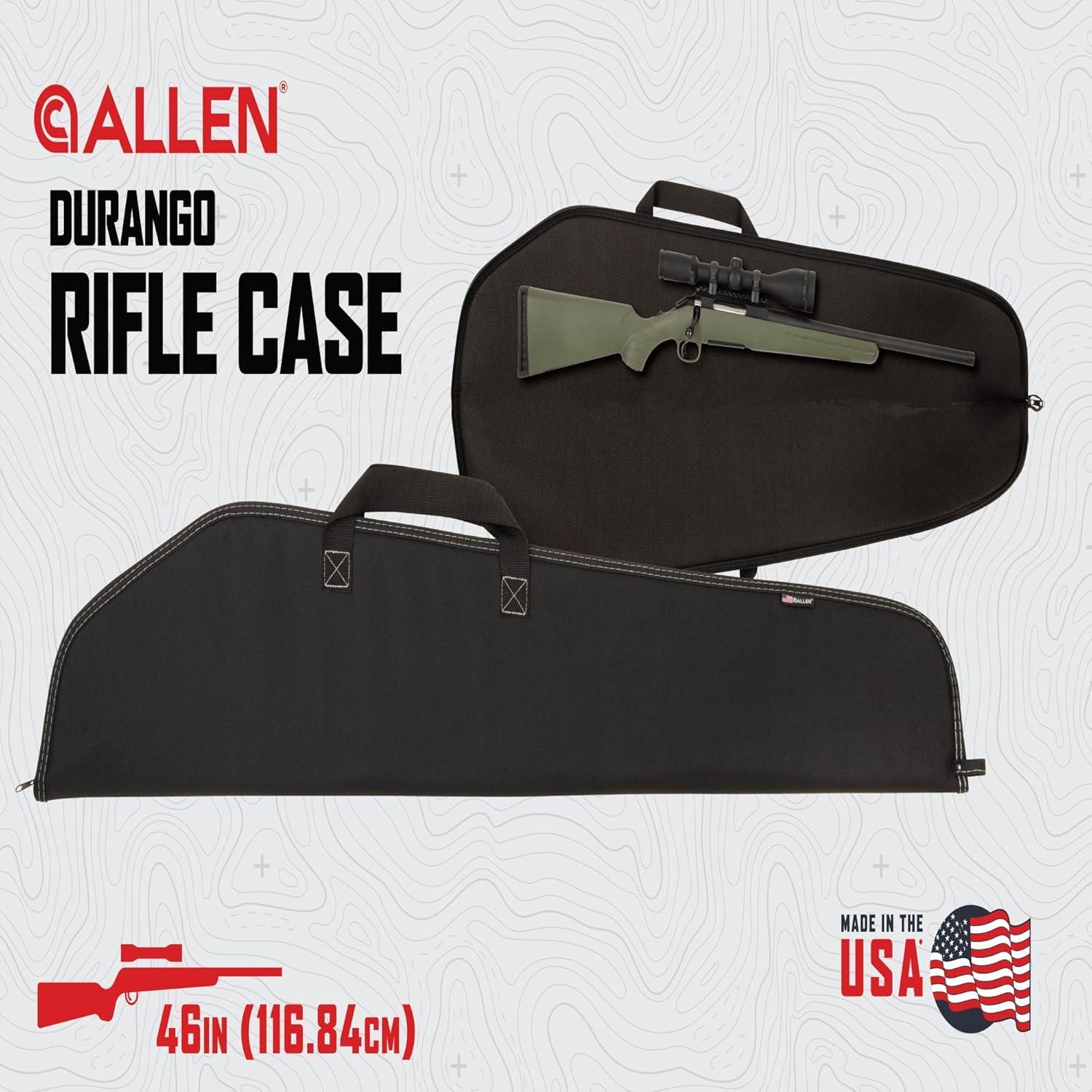 image:imageAllen Company Durango Rifle Case 46Inch Soft Gun Bag Hunting and Shooting Accessories 15inch Webbing Handles and a Hanging Loop TanBlack