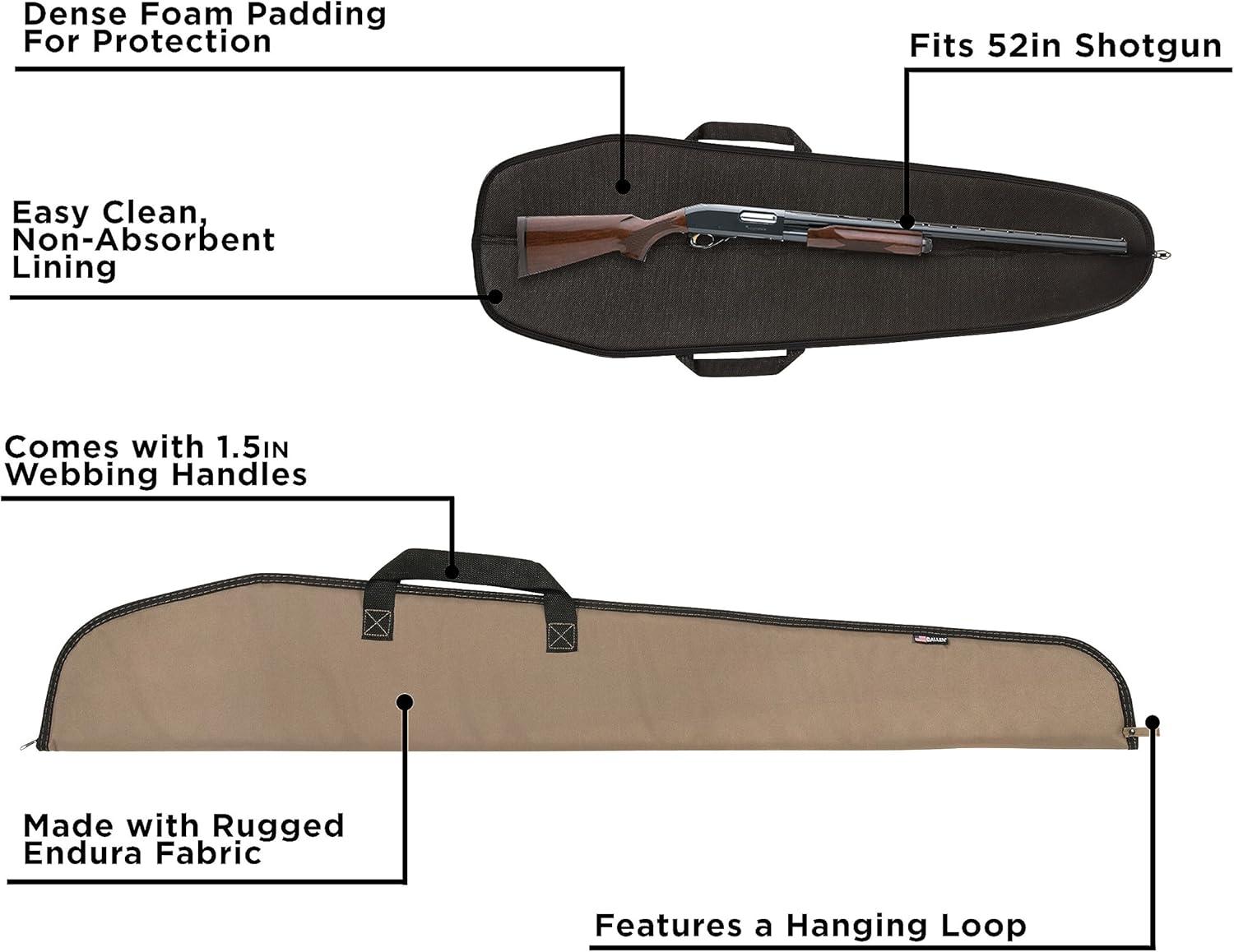 image:imageAllen Company Durango Shotgun Case 52Inch Soft Gun Bag Hunting and Shooting AccessoriesBlackTan