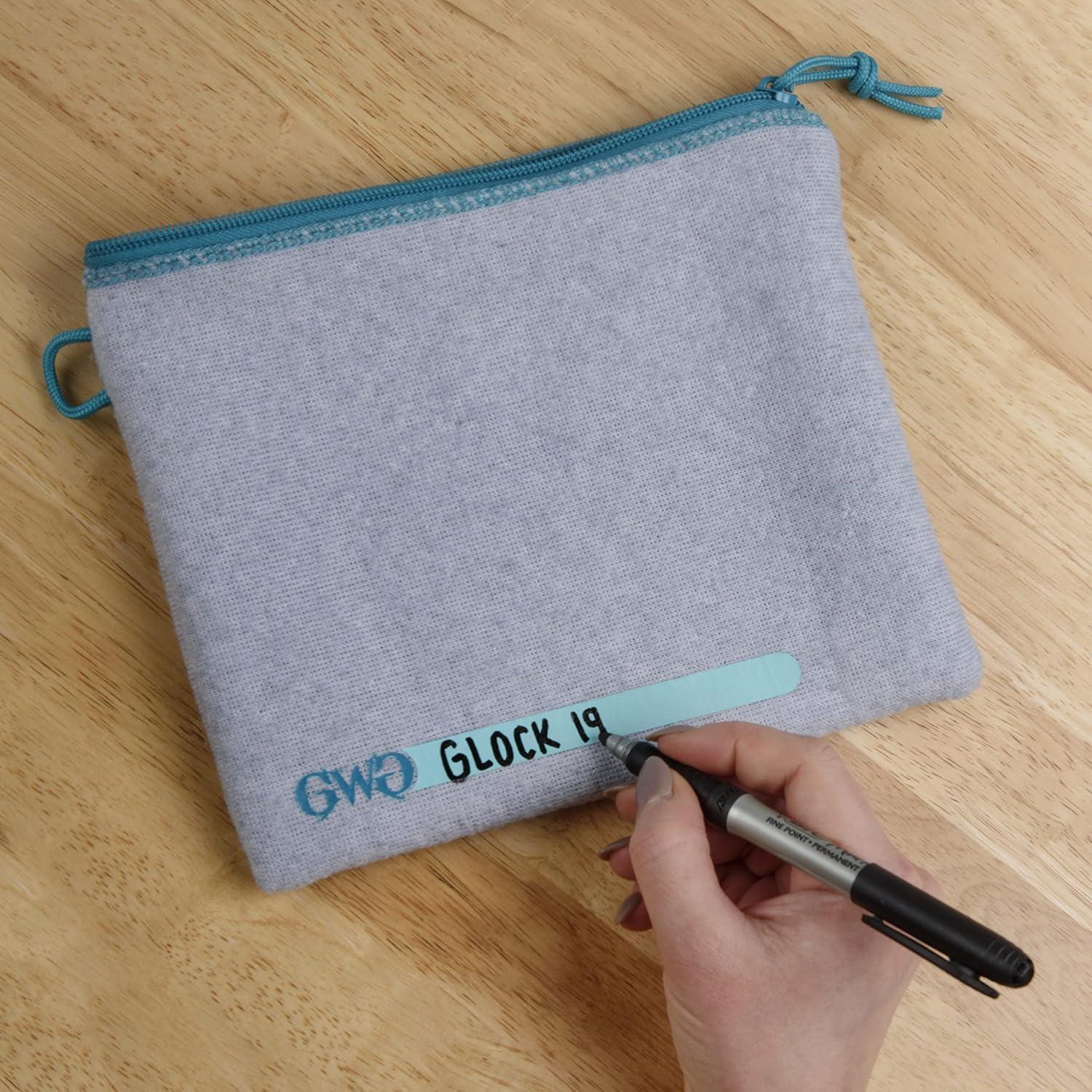 image:imageAllen Company Girls With Guns Lockable Handgun Storage Pouch with Writable ID Label FullSize 7Inch to 9Inch Handguns