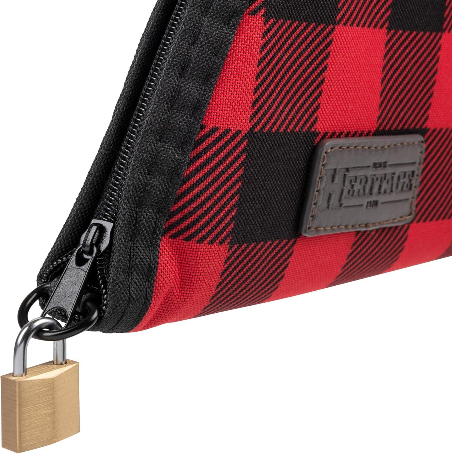 image:imageAllen Company Lakewood Heritage Rifle and Shotgun Gun Case Universal Red 46 and 52 inches Lockable with Thick Padding Buffalo Plaid Made in The USA46 Inch Rifle Case