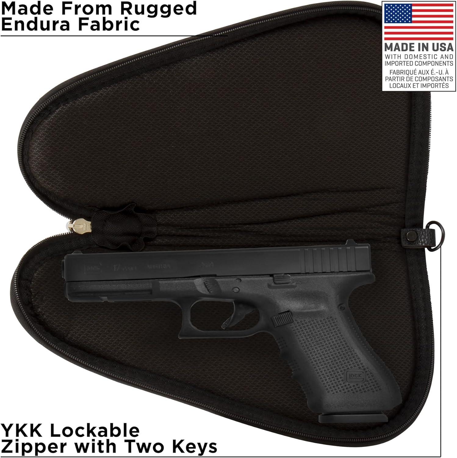 image:imageAllen Company Locking Handgun Case Black 11