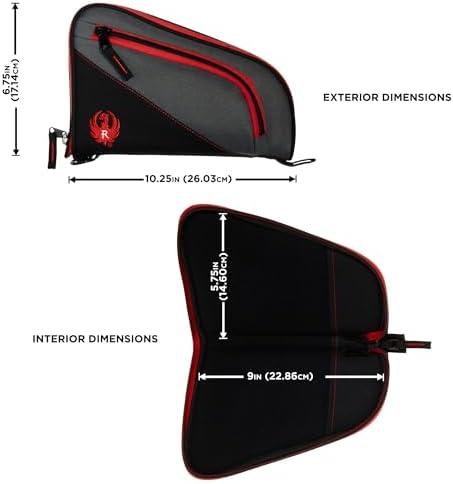 image:imageAllen Company Ruger Tucson Handgun Case Fits Most AutoLoaders and Revolvers with Barrel Lengths Up to 4 and 2 Gun Storage Accessory with Lockable Zipper10