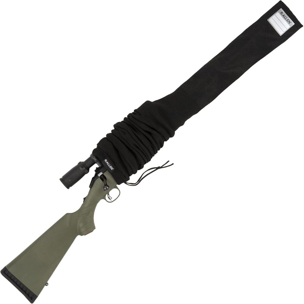 image:imageAllen Company 52 Gun Sock with Writeable ID Label 52 Rifles with Scopes amp ShotgunsBlack