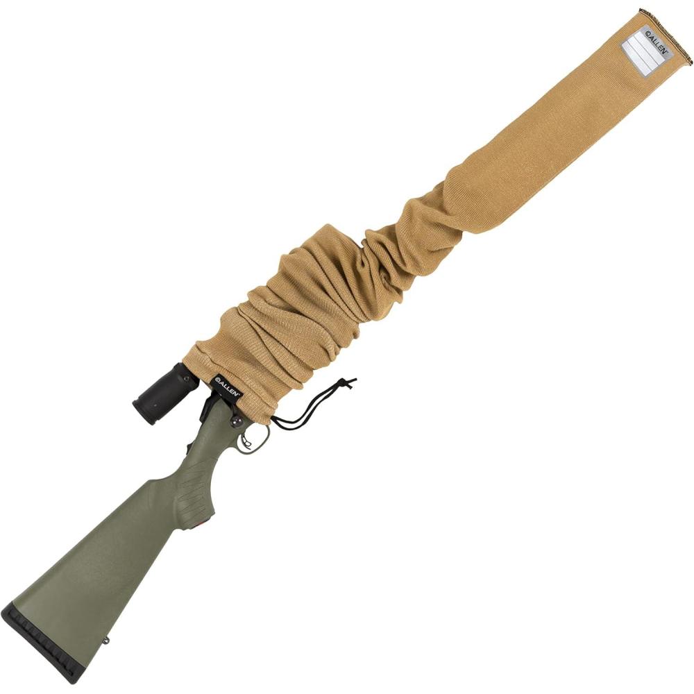image:imageAllen Company 52 Gun Sock with Writeable ID Label 52 Rifles with Scopes amp ShotgunsCoyote
