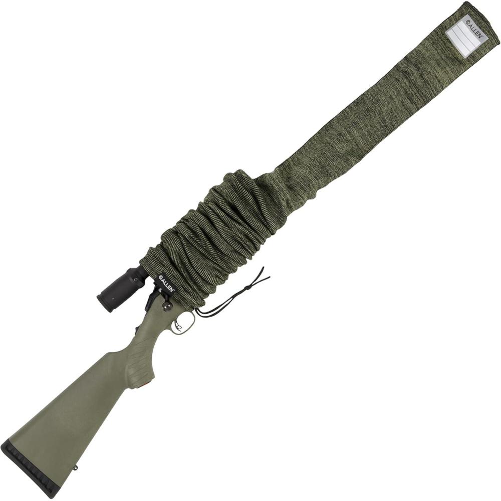 image:imageAllen Company 52 Gun Sock with Writeable ID Label 52 Rifles with Scopes amp ShotgunsGreen