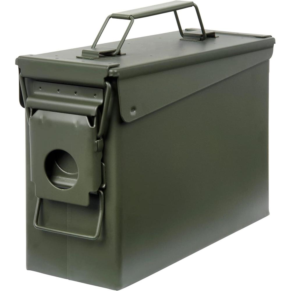 image:imageAllen Company Classic Steel Ammo Box Lockable amp Waterproof Lid 2 Sizes 30 50 Caliber Army Green30 Caliber Pack of 1