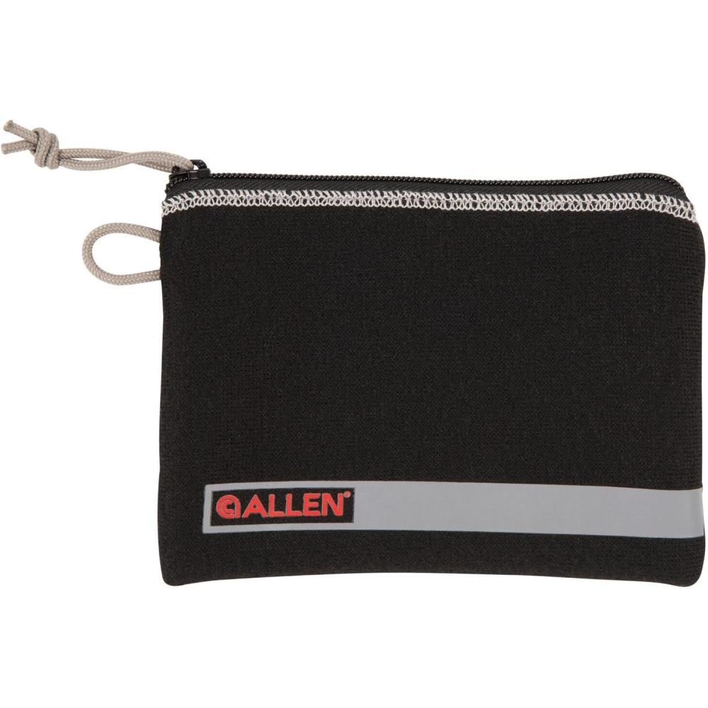 image:imageAllen Company Lockable Handgun Storage Pouch with Writeable ID Label Compact 5 to 7 Handguns Black