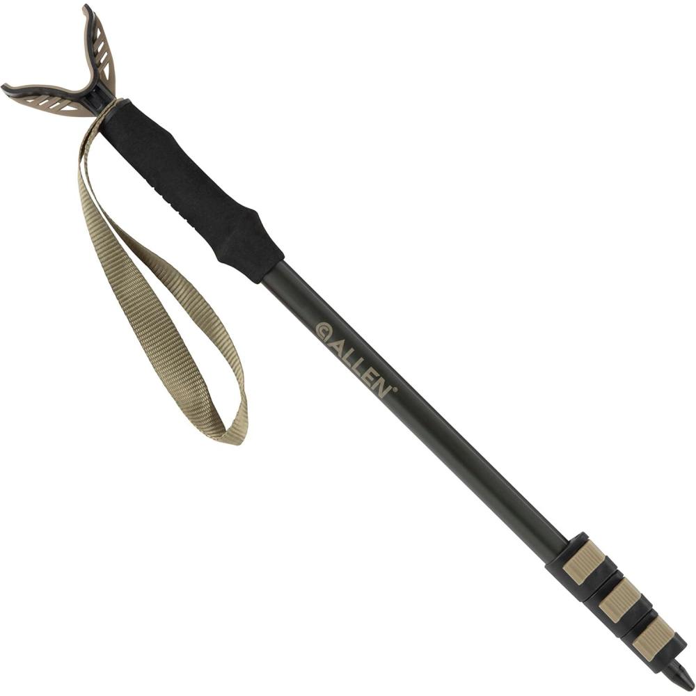 image:imageAllen Company Monopod Shooting Stick and Gun Rest Versatile Hunting Accessories with Adjustable Height AluminiumBlackGun Support