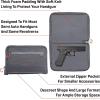 AUTO-FIT DELUXE HANDGUN CASE, 11IN(Gray/Red)
