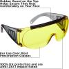 Allen Company – Ballistic Eye Protection for Men and Women – Shooting Accessories That Work with Prescription Glasses(Yellow)