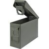 Allen Company Classic Steel Ammo Box, Lockable & Waterproof Lid, 2 Sizes: .30 / .50 Caliber, Army Green(.30 Caliber (Pack of 1))