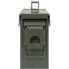 Allen Company Classic Steel Ammo Box, Lockable & Waterproof Lid, 2 Sizes: .30 / .50 Caliber, Army Green(.30 Caliber (Pack of 1))