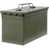 Allen Company Classic Steel Ammo Box, Lockable & Waterproof Lid, 2 Sizes: .30 / .50 Caliber, Army Green(.50 Caliber (Pack of 1))