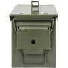 Allen Company Classic Steel Ammo Box, Lockable & Waterproof Lid, 2 Sizes: .30 / .50 Caliber, Army Green(.50 Caliber (Pack of 1))