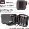 Allen Company Competitor Choke Tube Case – Holds 5 or 6 Choke Tubes, Black/Red – Clay, Trap & Skeet Shooting Accessory(Molded Case – Holds 6 Choke Tubes + Includes 3 Vials)