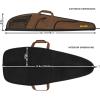 Allen Company Daytona Shotgun and Rifle Case – 46 & 52 – Inch Soft Gun Bag – Hunting and Shooting Accessories – Brown/Black(Black/Mocha Brown)