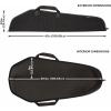 Allen Company Durango Rifle Case – 40-Inch Soft Gun Bag – Hunting and Shooting Accessories – 1.5-inch Webbing Handles and a Hanging Loop – Black