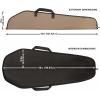 Allen Company Durango Rifle Case – 46-Inch Soft Gun Bag – Hunting and Shooting Accessories – 1.5-inch Webbing Handles and a Hanging Loop – Tan(Black/Tan)