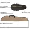 Allen Company Durango Rifle Case – 46-Inch Soft Gun Bag – Hunting and Shooting Accessories – 1.5-inch Webbing Handles and a Hanging Loop – Tan(Black/Tan)