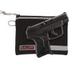 Allen Company Lockable Handgun Storage Pouch with Writeable ID Label, Compact 5″ to 7″ Handguns, Black
