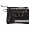 Allen Company Lockable Handgun Storage Pouch with Writeable ID Label, Compact 5″ to 7″ Handguns, Black
