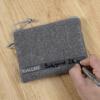Allen Company Lockable Handgun Storage Pouch with Writeable ID Label(Gray)