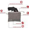 Allen Company Lockable Handgun Storage Pouch with Writeable ID Label(Gray)