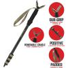 Allen Company Monopod Shooting Stick and Gun Rest – Versatile Hunting Accessories with Adjustable Height – Aluminium,Black(Gun Support)