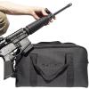 Allen Company Range Bag with Pistol Rug & MOLLE Loops, Black, 15x8x8.5-Inch