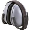 Passive Earmuff and Shooting Safety Glasses Eye and Ear Protection Combo Set, Glasses: ANSI Z87.1+ Impact Resistance, With Padded Nose / Muffs: NRR 23DB, Adjustable Sizing, Clear and Gray