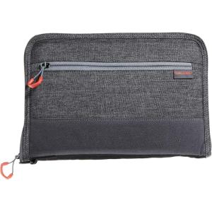 AUTO-FIT DELUXE HANDGUN CASE, 11IN(Gray/Red)