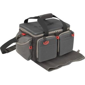 Allen Company Competitor Gun Range Bag – Premium Molded Design – Lockable – Included Internal Tote, Choke Tube Loops, and Fold-Up Gun Mat – 16.6″ L x 9″ W x 11.8″ H – Gray