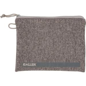 Allen Company Lockable Handgun Storage Pouch with Writeable ID Label, Full-Size 7″ to 9″ Handguns, Gray