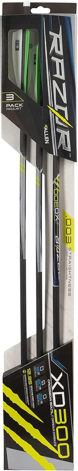 image:imageAC ALLENRazor MOA100 Archery Crossbow Bolt 20Inch by Allen 4 PackBlack