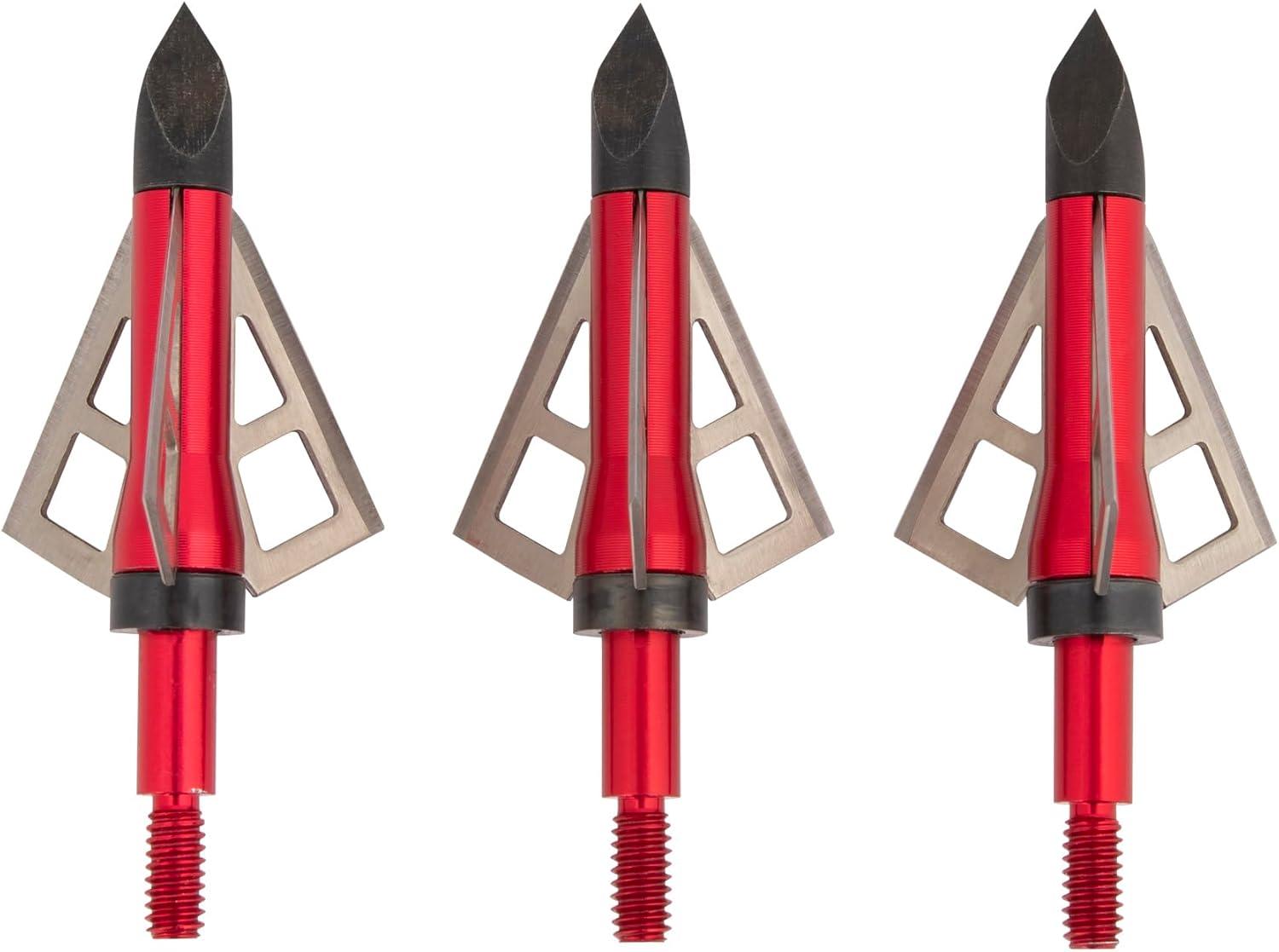 image:imageAllen Company Photon Hunting Broadhead 1125 inches Cutting Diameter 100125 Grain Aluminum Ferrule Stout 032 inch Thick Stainless Steel Blades Carbon Steel Chisle Tip125 Gra