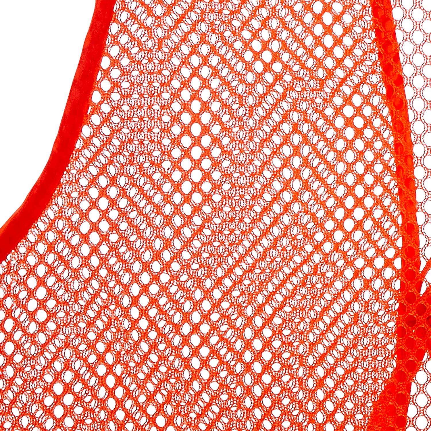 image:imageAllen Company Adult Blaze Orange Mesh Hunting Vest with a FrontTie Closure HighVisibility Saftey Gear for Men and Women Fits over Clothes and Jacket One size