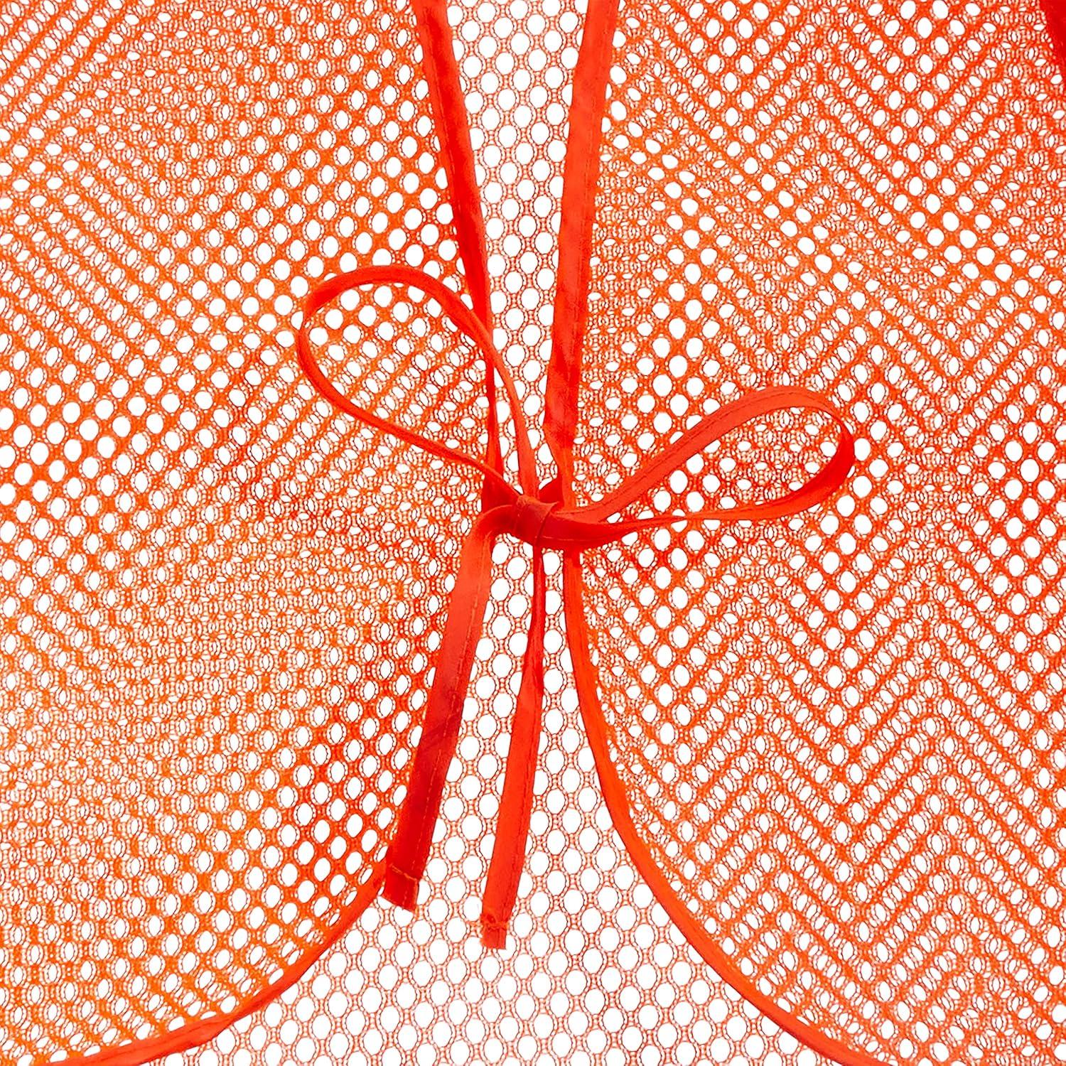 image:imageAllen Company Adult Blaze Orange Mesh Hunting Vest with a FrontTie Closure HighVisibility Saftey Gear for Men and Women Fits over Clothes and Jacket One size