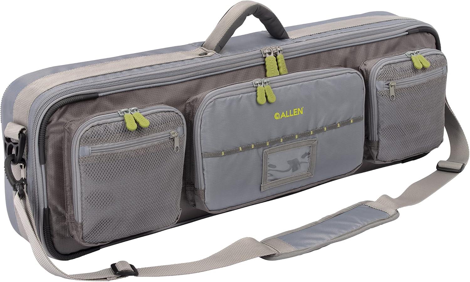image:imageAllen Company Cottonwood Fly Fishing Rod amp Gear Bag Case Hold up to 4 Fishing Rods HeavyDuty Honeycomb Frame GrayLime or Olive GreenGrayLime