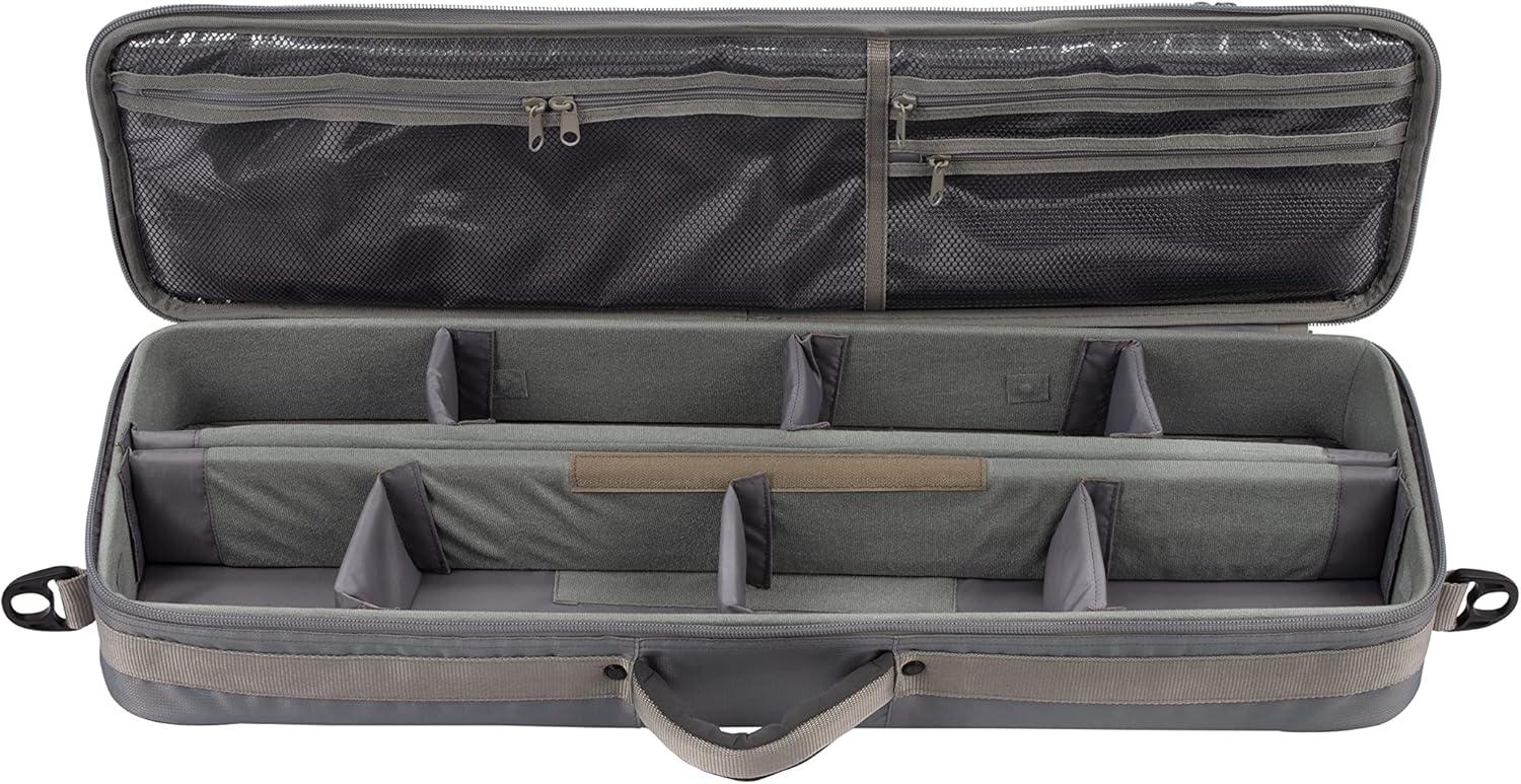 image:imageAllen Company Cottonwood Fly Fishing Rod amp Gear Bag Case Hold up to 4 Fishing Rods HeavyDuty Honeycomb Frame GrayLime or Olive GreenGrayLime
