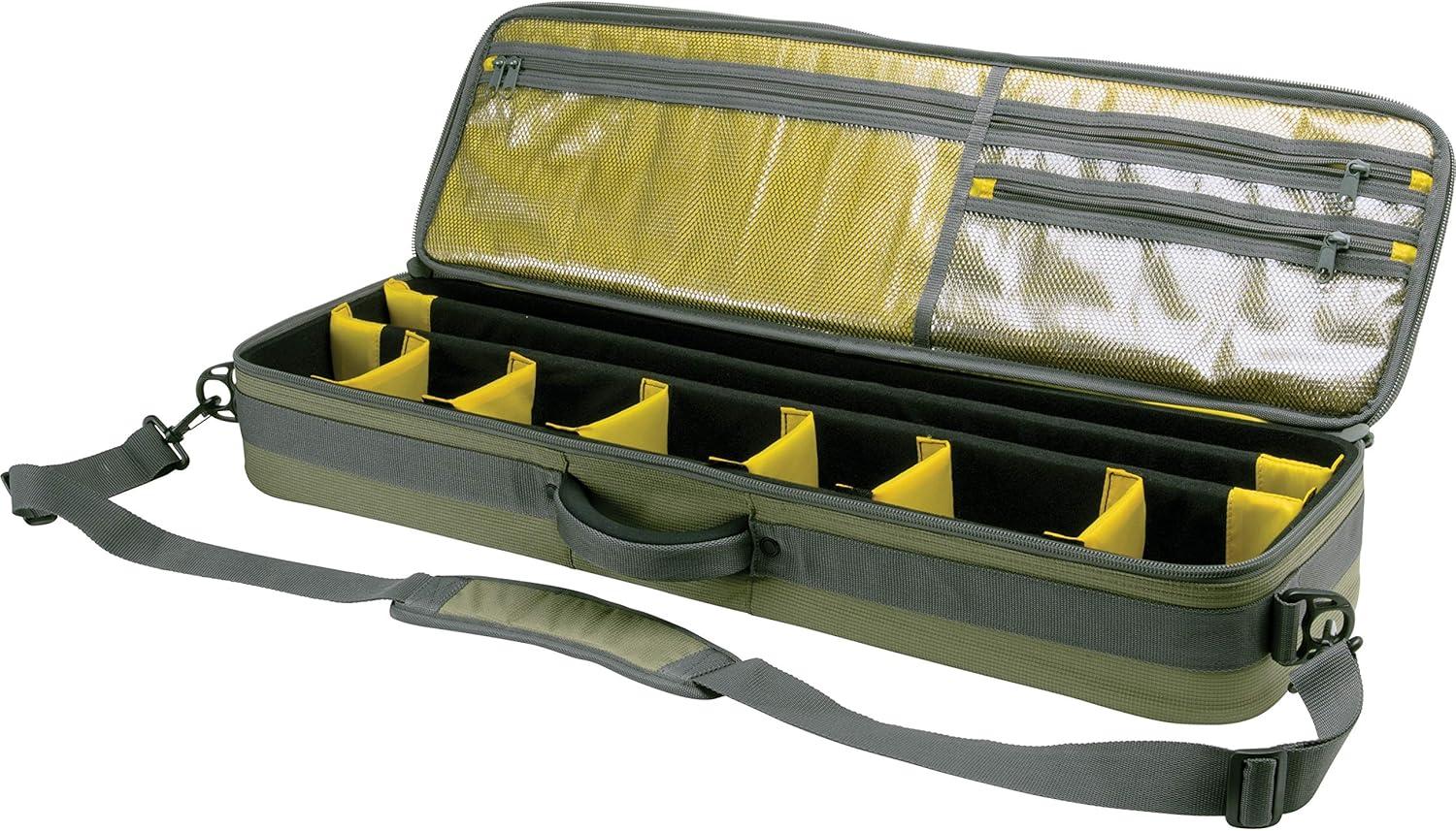 image:imageAllen Company Cottonwood Fly Fishing Rod amp Gear Bag Case Hold up to 4 Fishing Rods HeavyDuty Honeycomb Frame GrayLime or Olive GreenOlive Green
