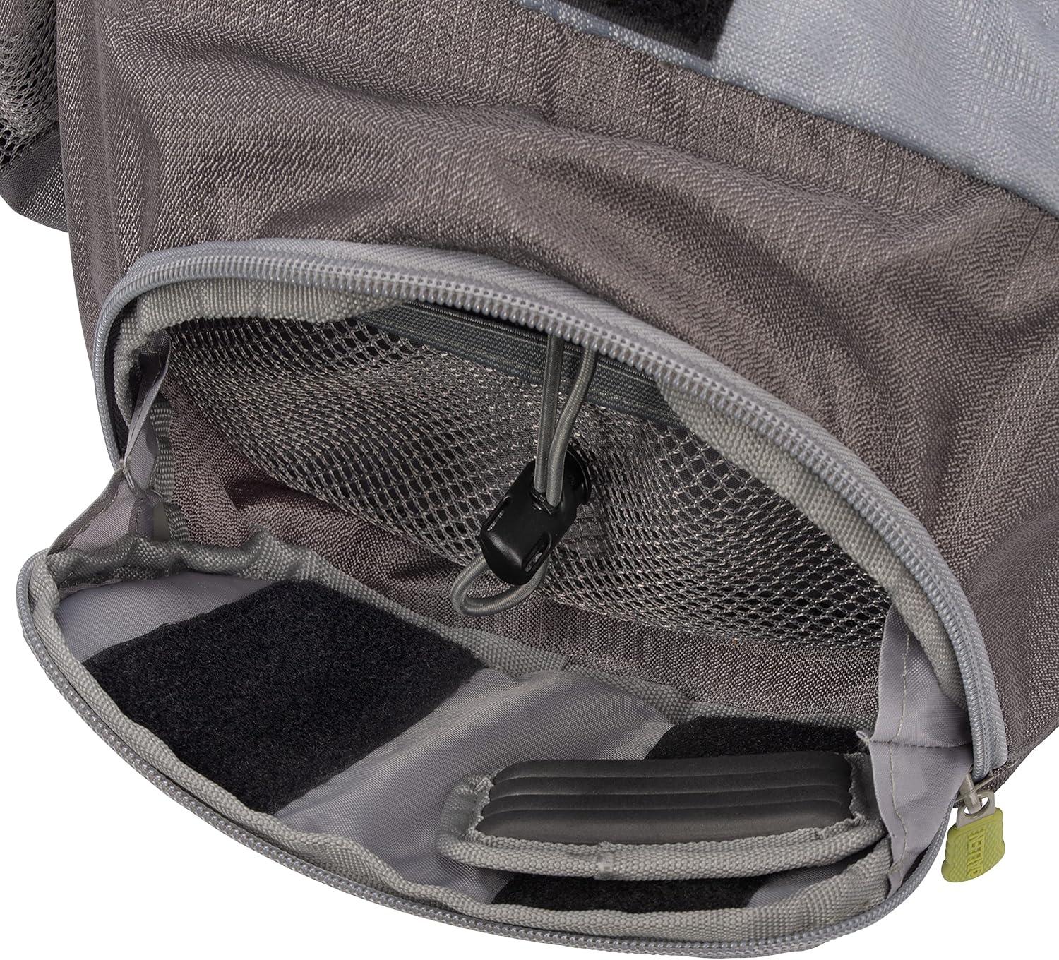 image:imageAllen Company Eagle River Lumbar Fly Fishing Pack Holds 6 Fly Boxes ZipDown Workstation Waist Bottle Pockets Durable Outdoor Waist Pack GrayLime and Olive GreenGrayLime