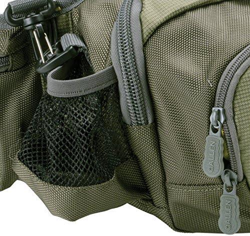 image:imageAllen Company Eagle River Lumbar Fly Fishing Pack Holds 6 Fly Boxes ZipDown Workstation Waist Bottle Pockets Durable Outdoor Waist Pack GrayLime and Olive GreenOlive Green