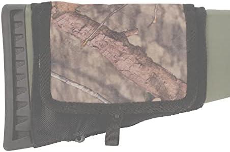 image:imageAllen Company Elastic Buttstock Rifle Cartridge Holder Mossy Oak BreakUp Ammo Carrier with Silent Flap Hunting Shooting AccessoryRifle