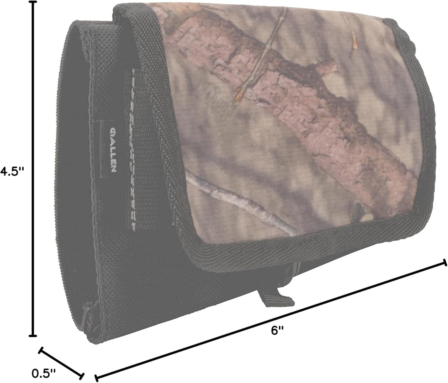 image:imageAllen Company Elastic Buttstock Rifle Cartridge Holder Mossy Oak BreakUp Ammo Carrier with Silent Flap Hunting Shooting AccessoryRifle