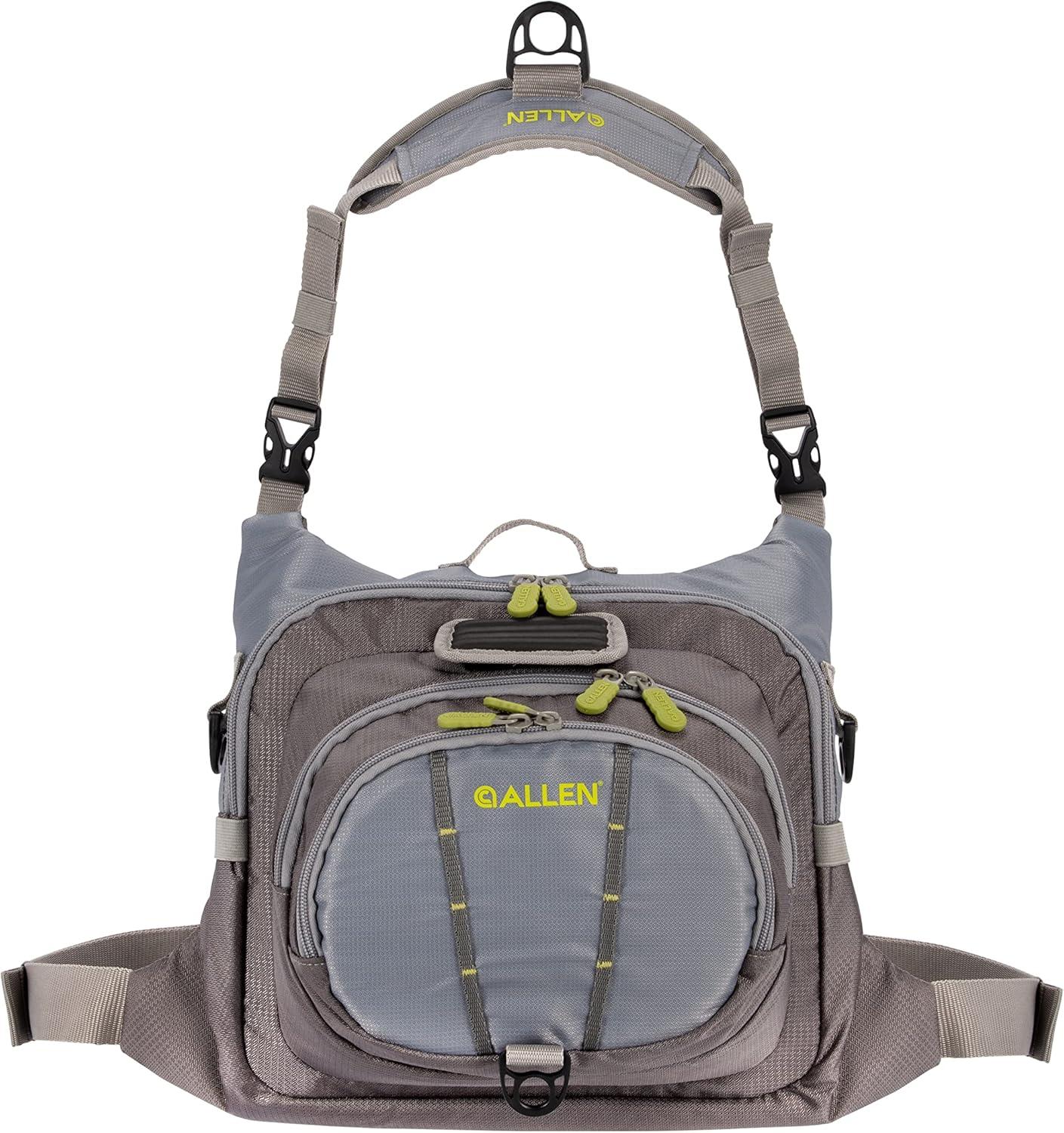image:imageAllen Company Fall River Fly Fishing Chest Pack Fits up to 6 TackleFly Boxes and Other Accessories OliveGrayLime
